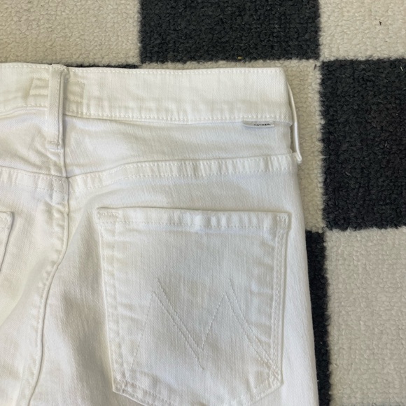 MOTHER the mid rise dazzler ankle the fairest of them all white jeans size 26 - Picture 7 of 9